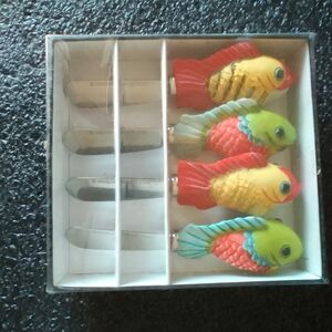 Colorful Fish Aquarium Decorations - Pack of 4